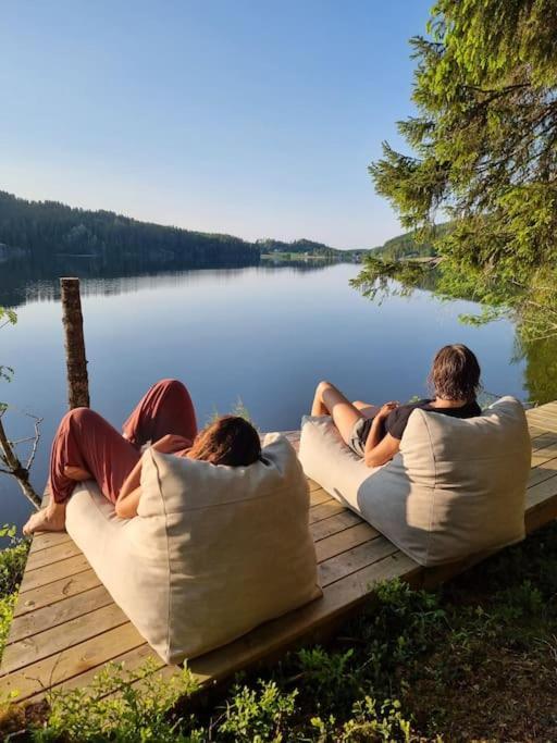 Hotel Treetop Ekne - Hytte I Skogen Med Hengebru Levanger Exterior foto